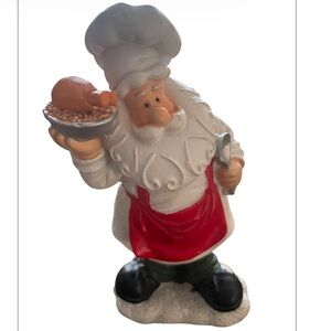 Chef Santa Figurine 5”